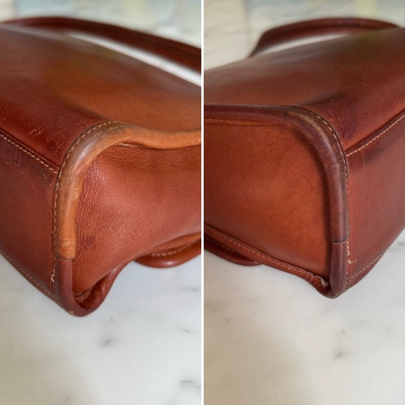 Coach Vintage Spectator Shoulder Bag 9767 British Tan Leather Turnlock NYC USA - Picture 13 of 16